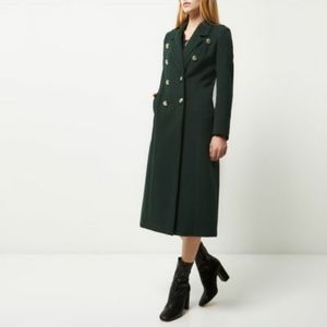 RIVER ISLAND Duster Military Coat